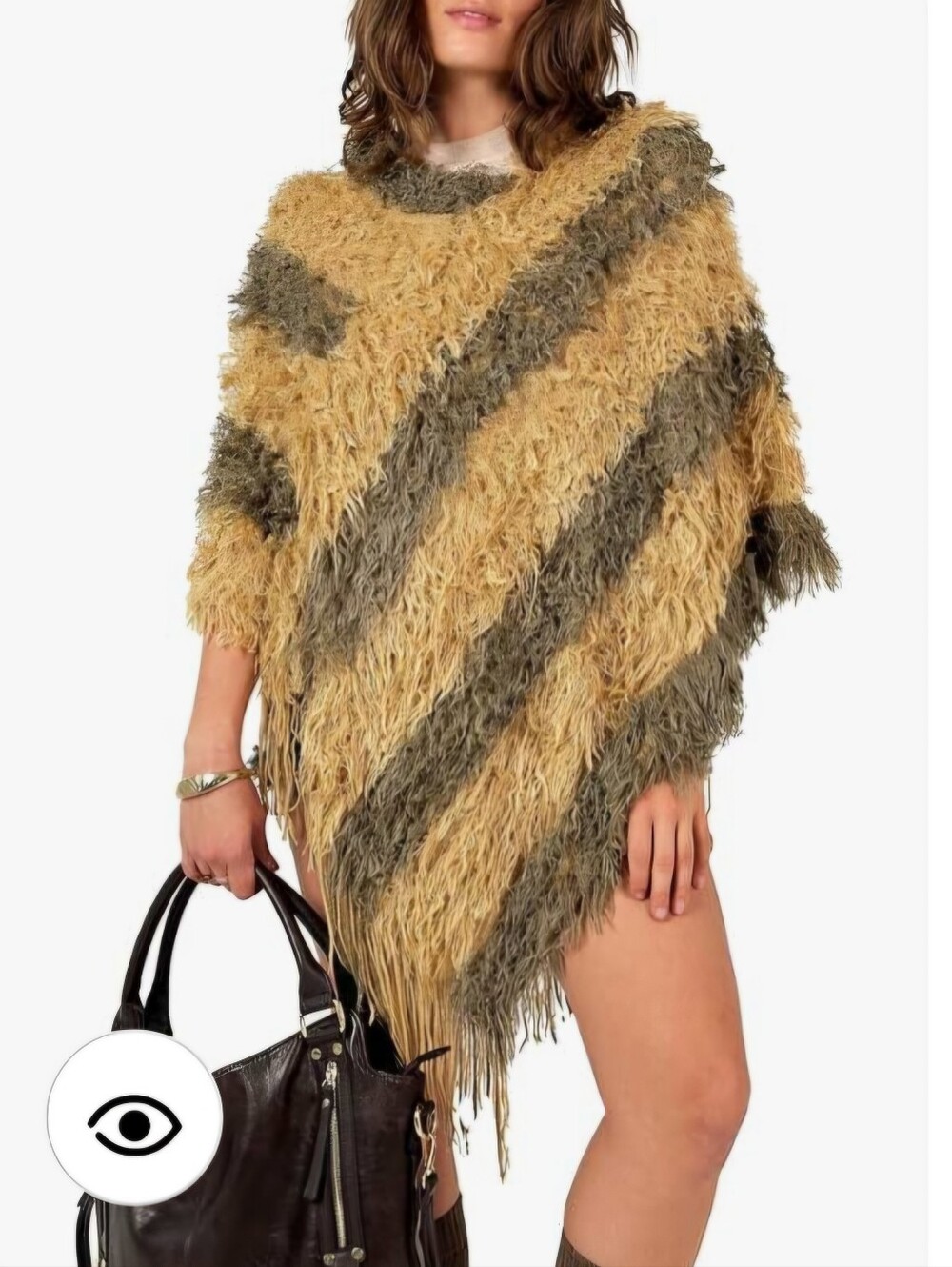 Shaggy n Tan Poncho